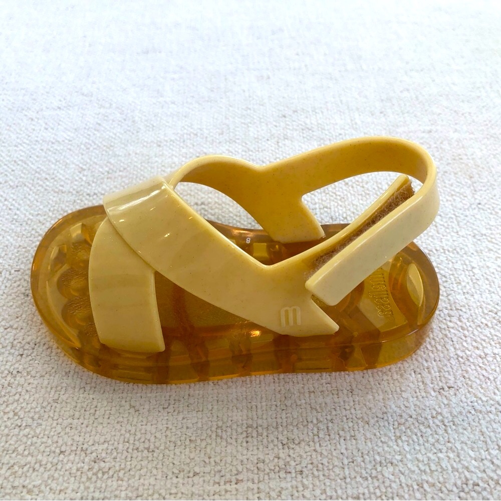 Mini Melissa Kids Yellow Sandals - Picture 2 of 5